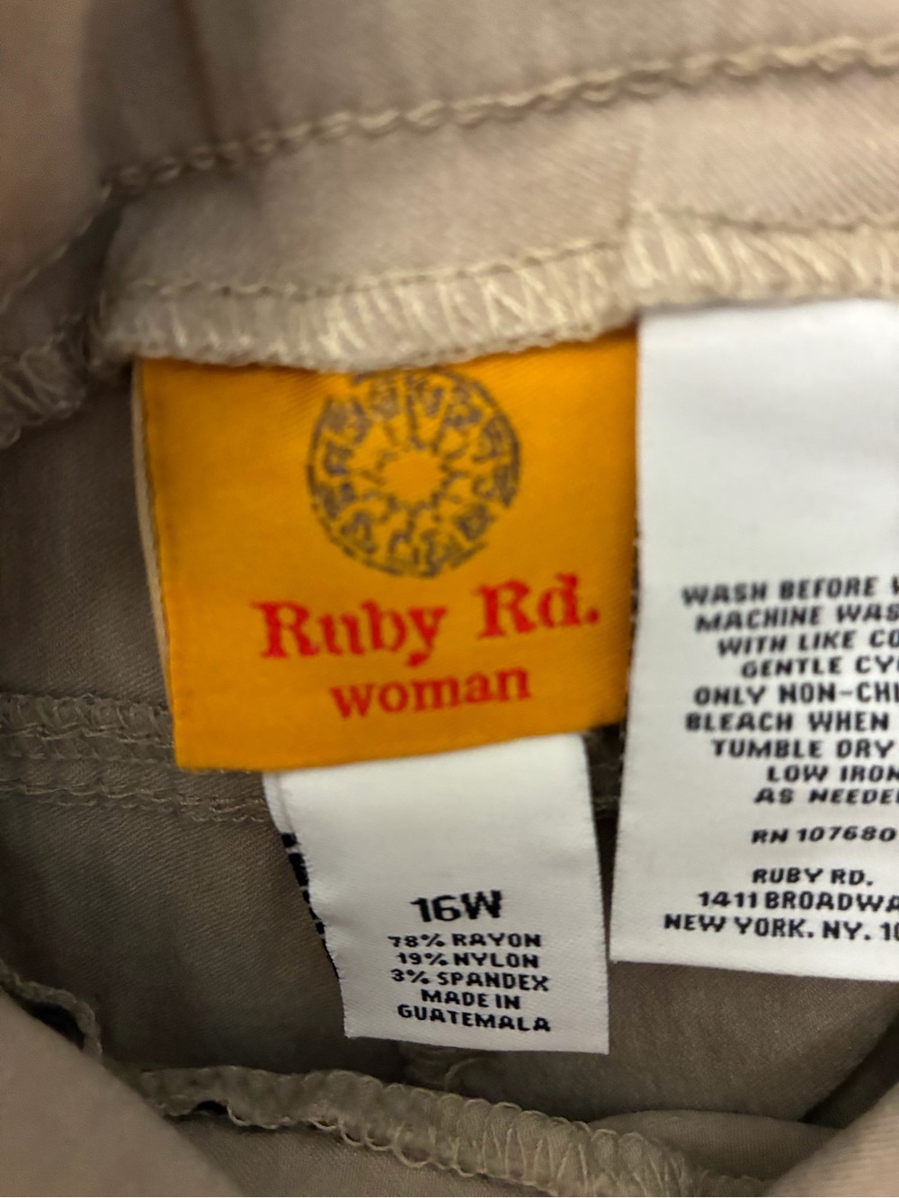 Ruby Rd. Tan Ponte Capri Pants - Picture 2 of 2